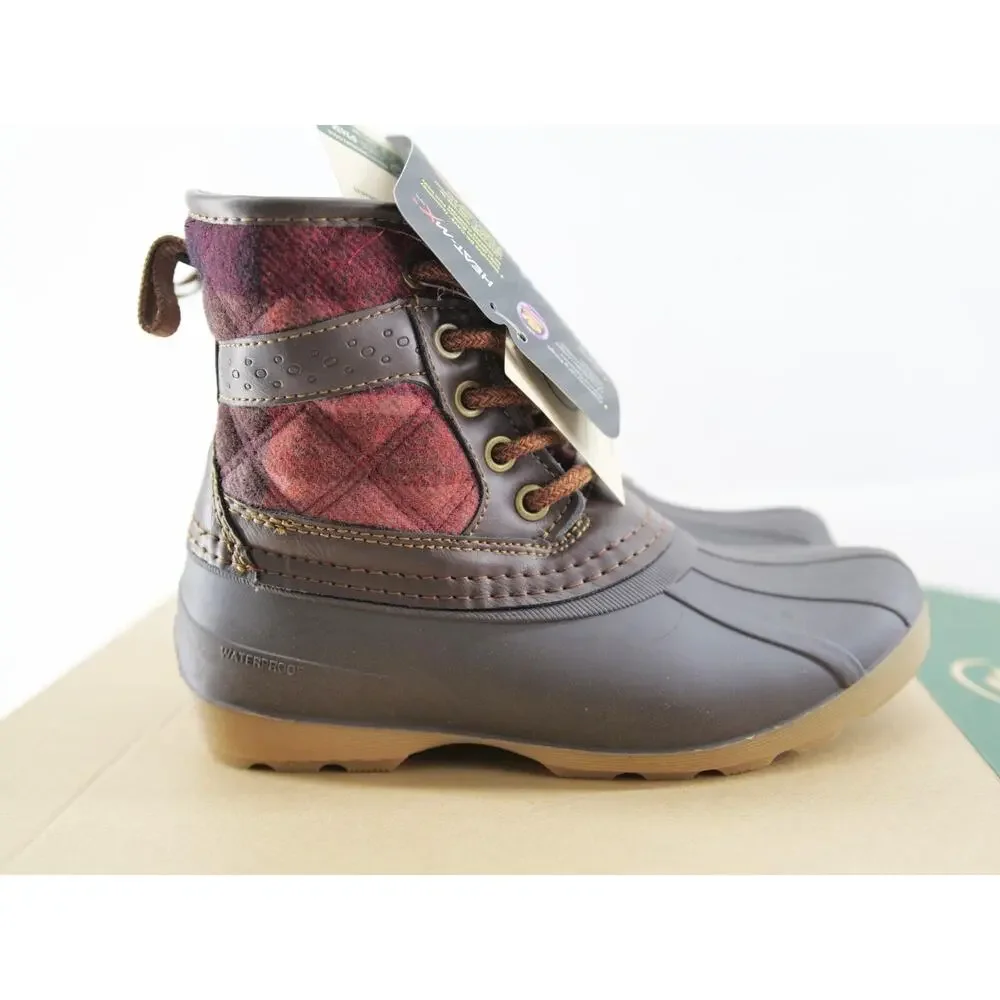 Kamik Sierra Mid Waterproof Winter Boots Girls‎ Ankle Dark Brown Size 12